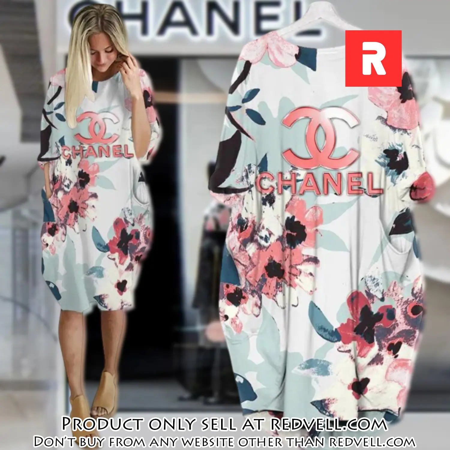 Chanel flower batwing pocket dress luxury brand for women pd078 rv4838837